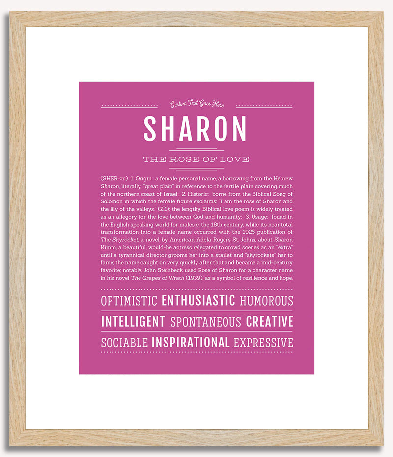 Sharon | Name Art Print