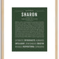 Sharon | Name Art Print