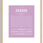 Sharon | Name Art Print