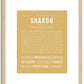 Sharon | Name Art Print