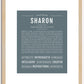 Sharon | Name Art Print