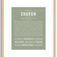 Sharon | Name Art Print