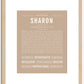 Sharon | Name Art Print