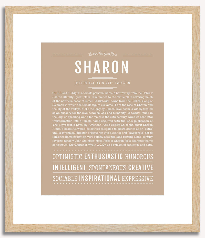 Sharon | Name Art Print