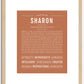 Sharon | Name Art Print