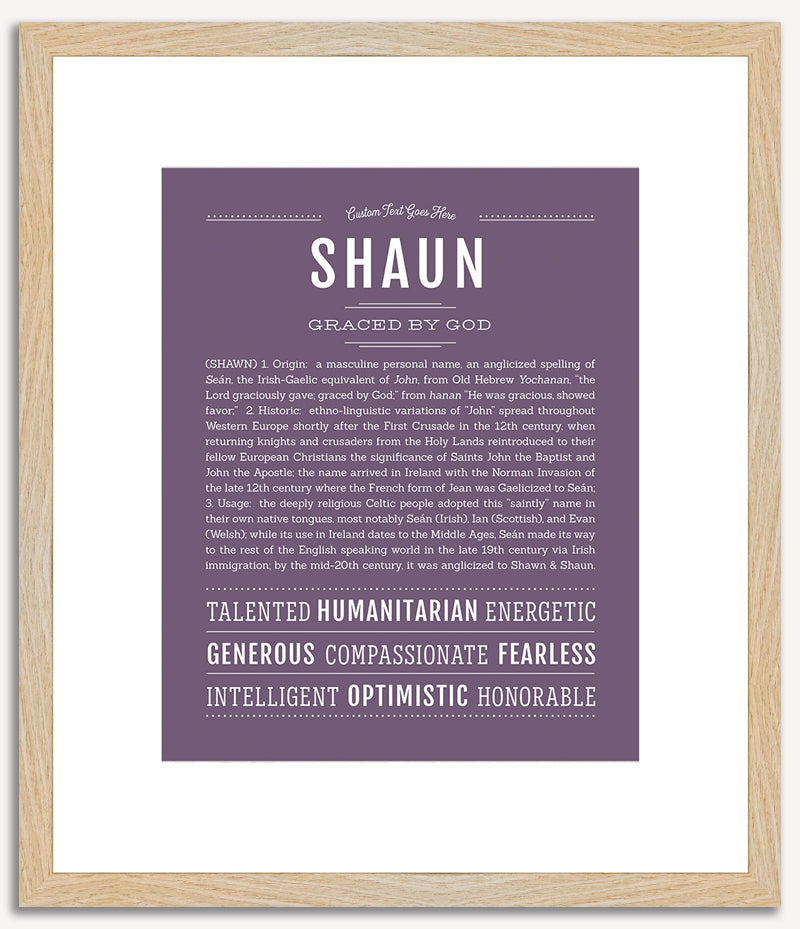 Shaun | Name Art Print