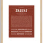 Shauna | Name Art Print