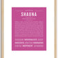 Shauna | Name Art Print