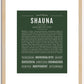 Shauna | Name Art Print