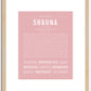 Shauna | Name Art Print