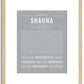 Shauna | Name Art Print