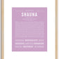 Shauna | Name Art Print