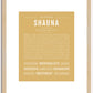 Shauna | Name Art Print