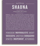 Shauna | Name Art Print – Name Stories