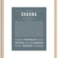 Shauna | Name Art Print