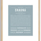 Shauna | Name Art Print