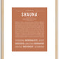 Shauna | Name Art Print