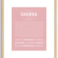 Shawna | Name Art Print