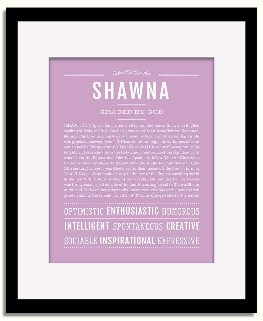 Frame Options | Lilac | Black Frame, Matted