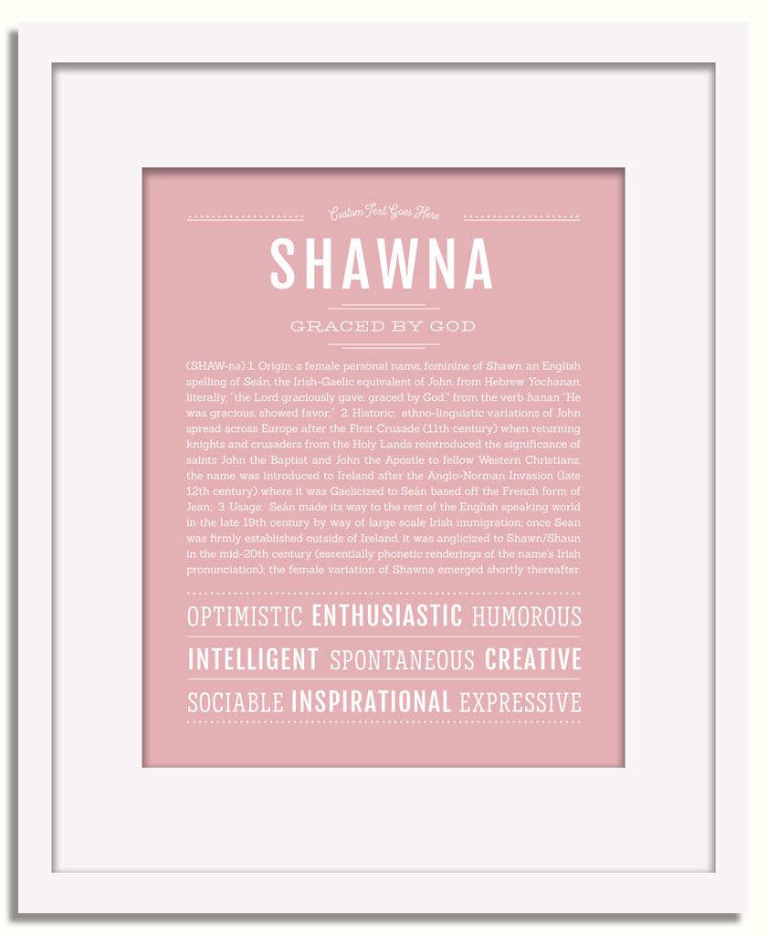 Frame Options | Dusty Rose | White Frame, Matted