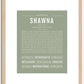 Shawna | Name Art Print