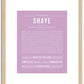 Shaye | Name Art Print