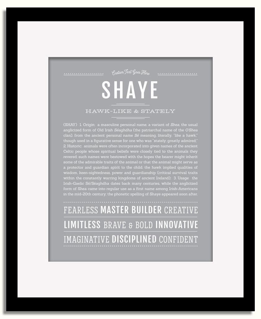 Frame Options | Sage | Black Frame, Matted