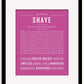 Frame Options | Dark Pink | Black Frame, Matted