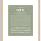 Shaye | Name Art Print