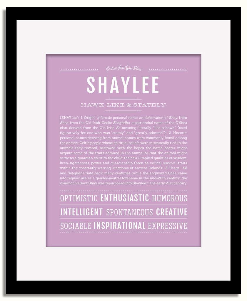 Frame Options | Lilac | Black Frame, Matted