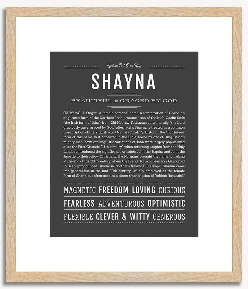 Shayna | Name Art Print