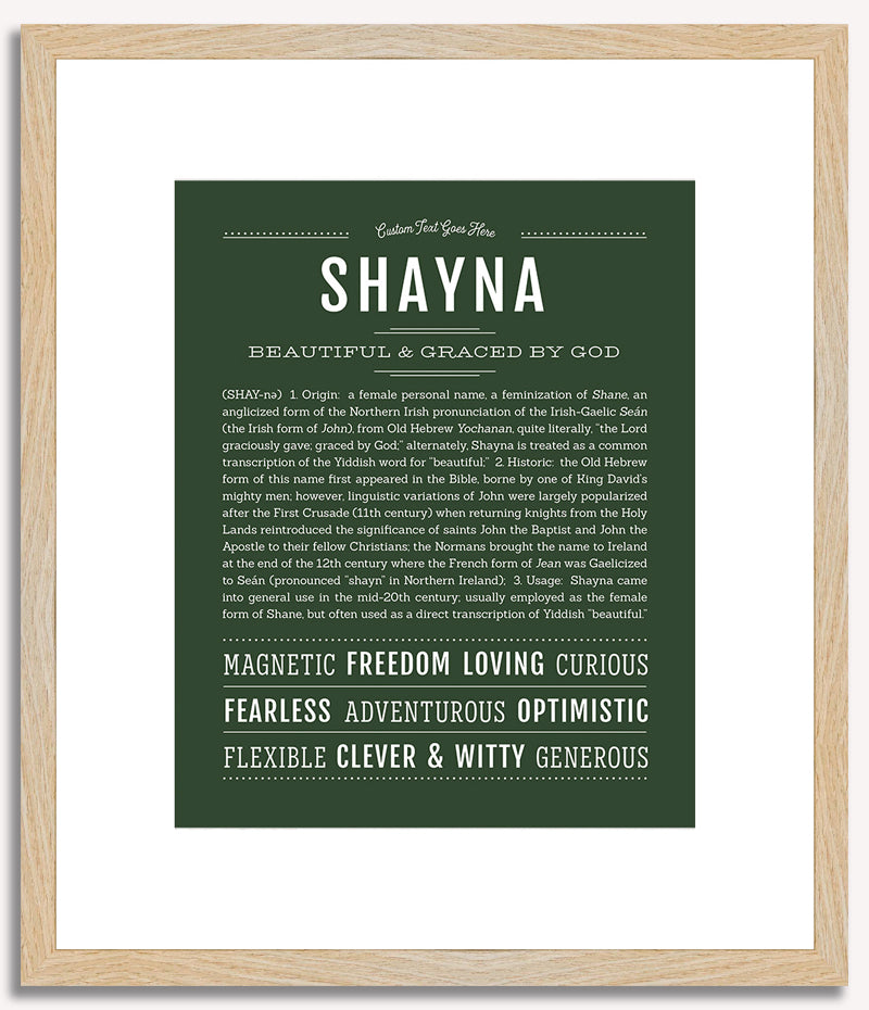 Shayna | Name Art Print