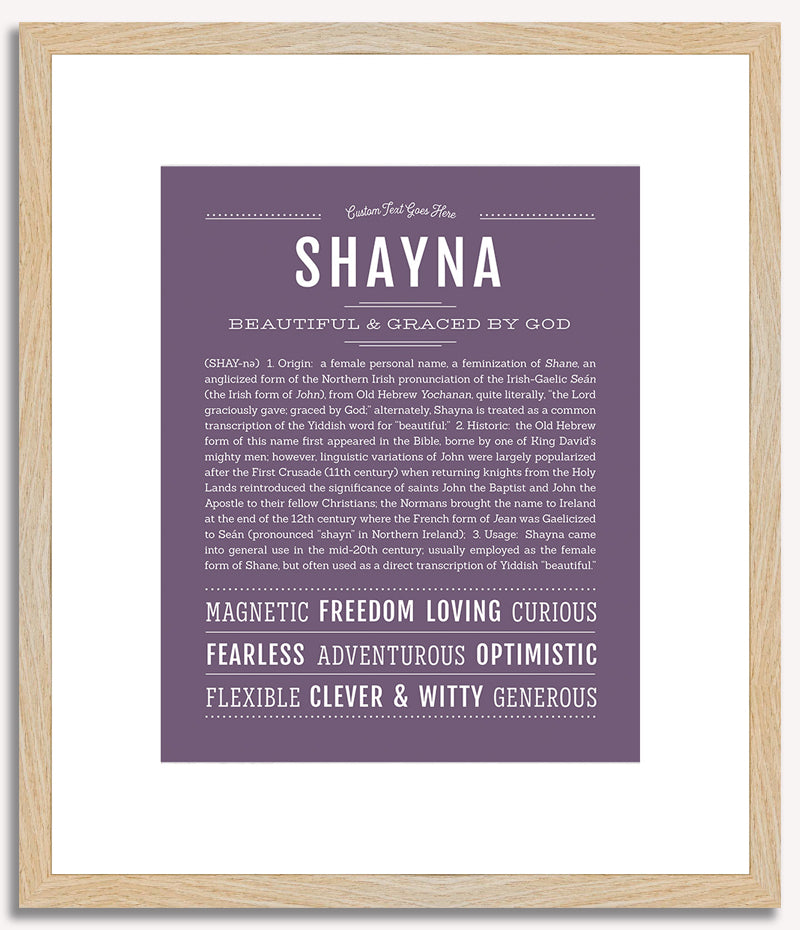 Shayna | Name Art Print