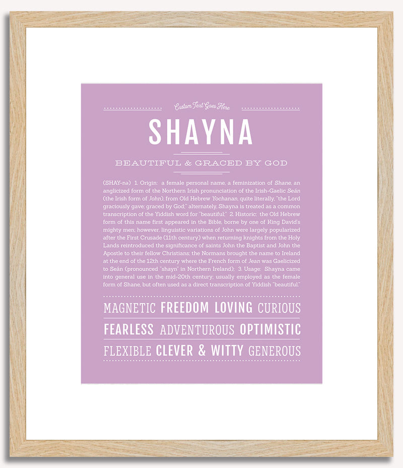 Shayna | Name Art Print