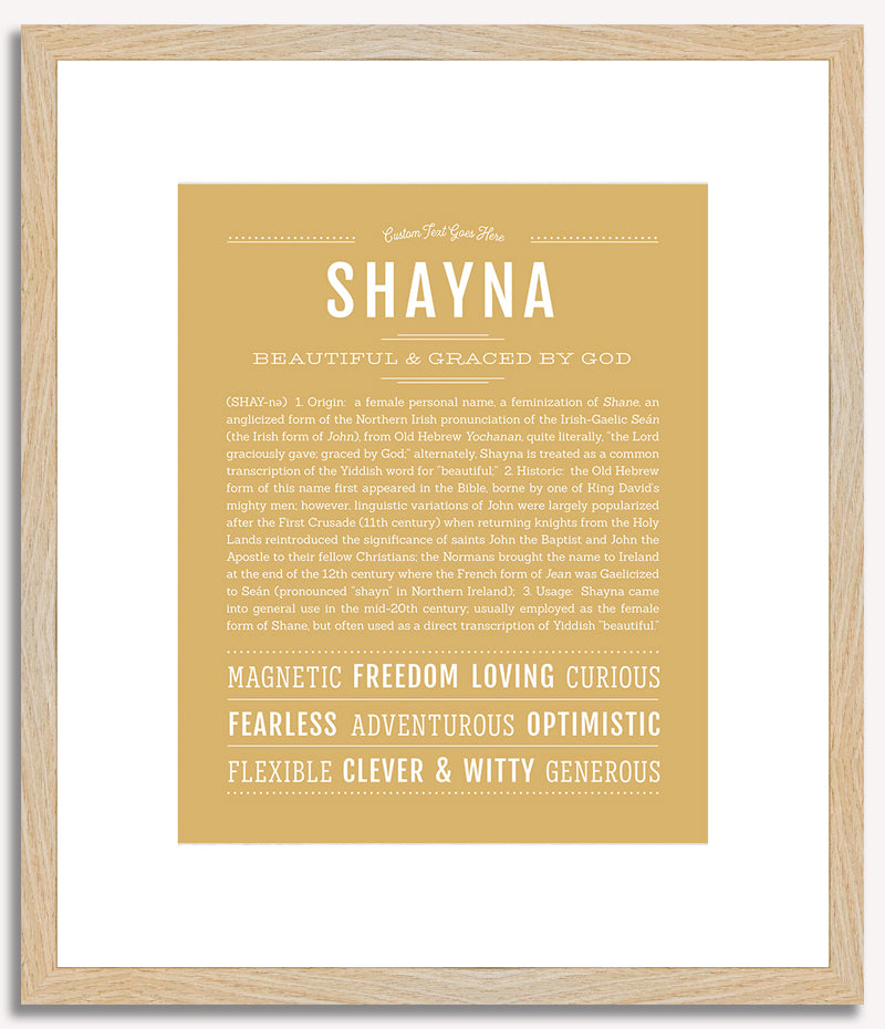 Shayna | Name Art Print