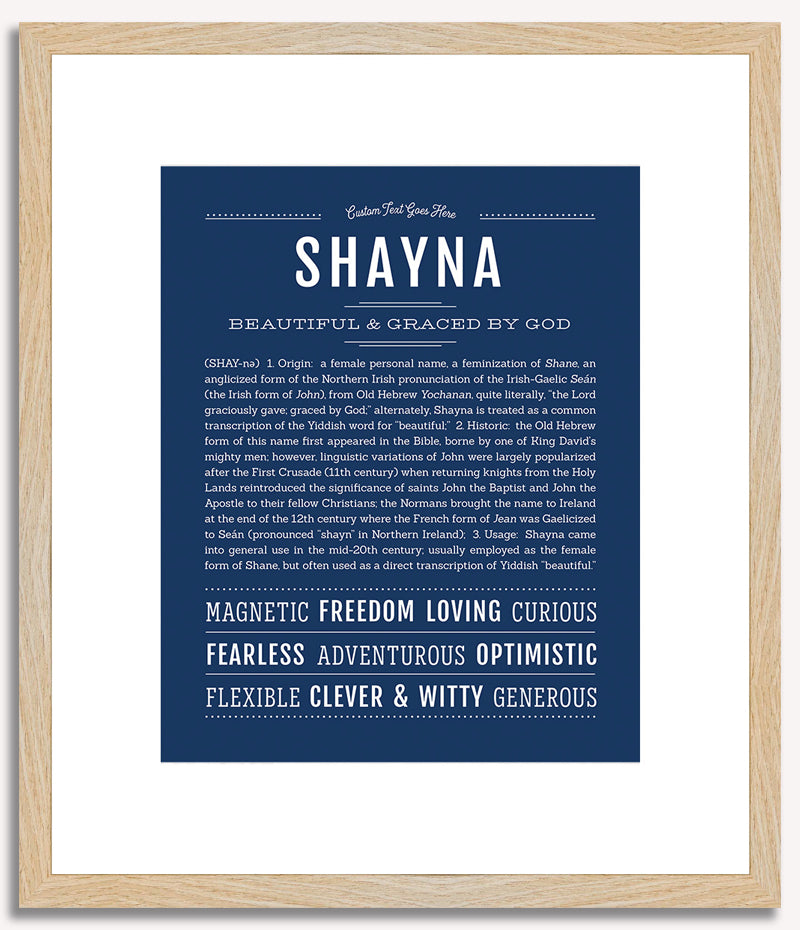 Shayna | Name Art Print