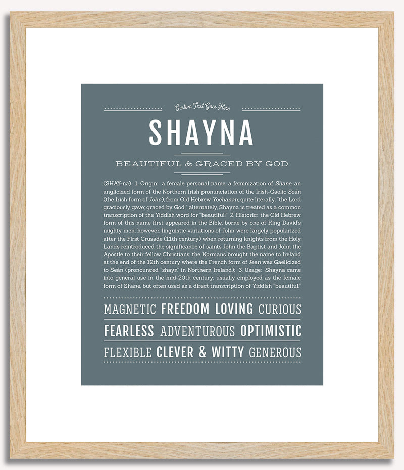 Shayna | Name Art Print