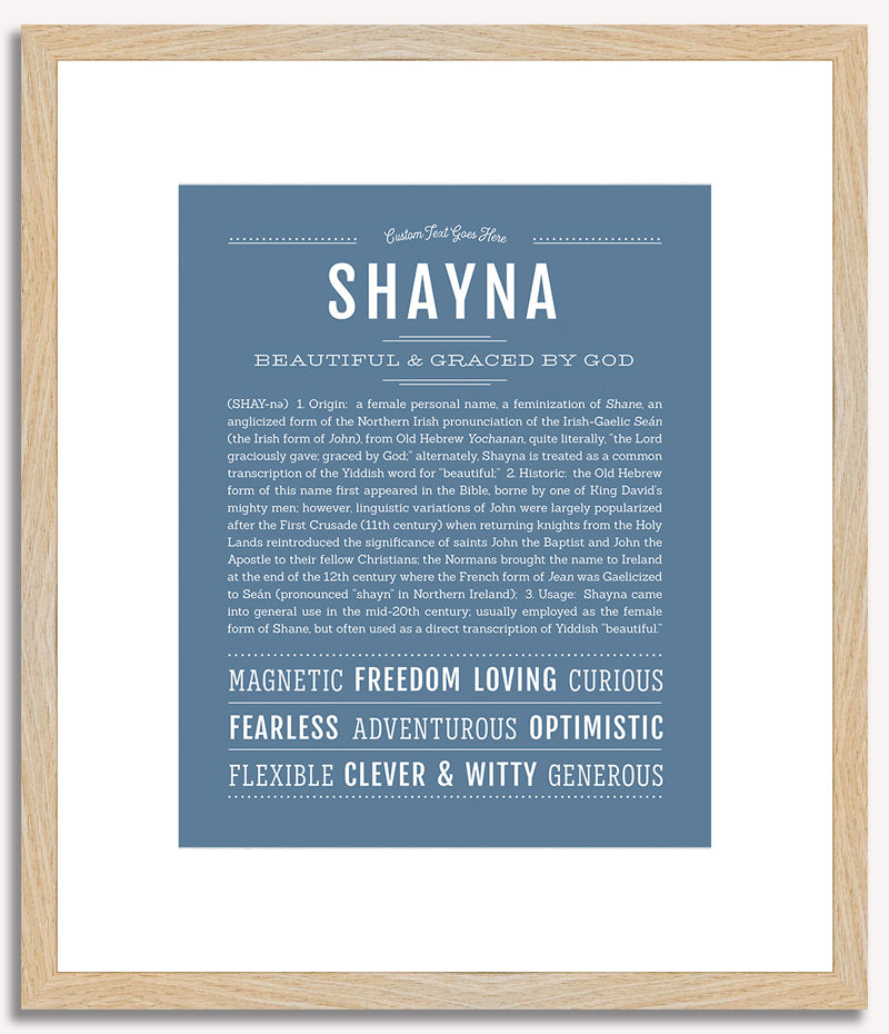 Shayna | Name Art Print