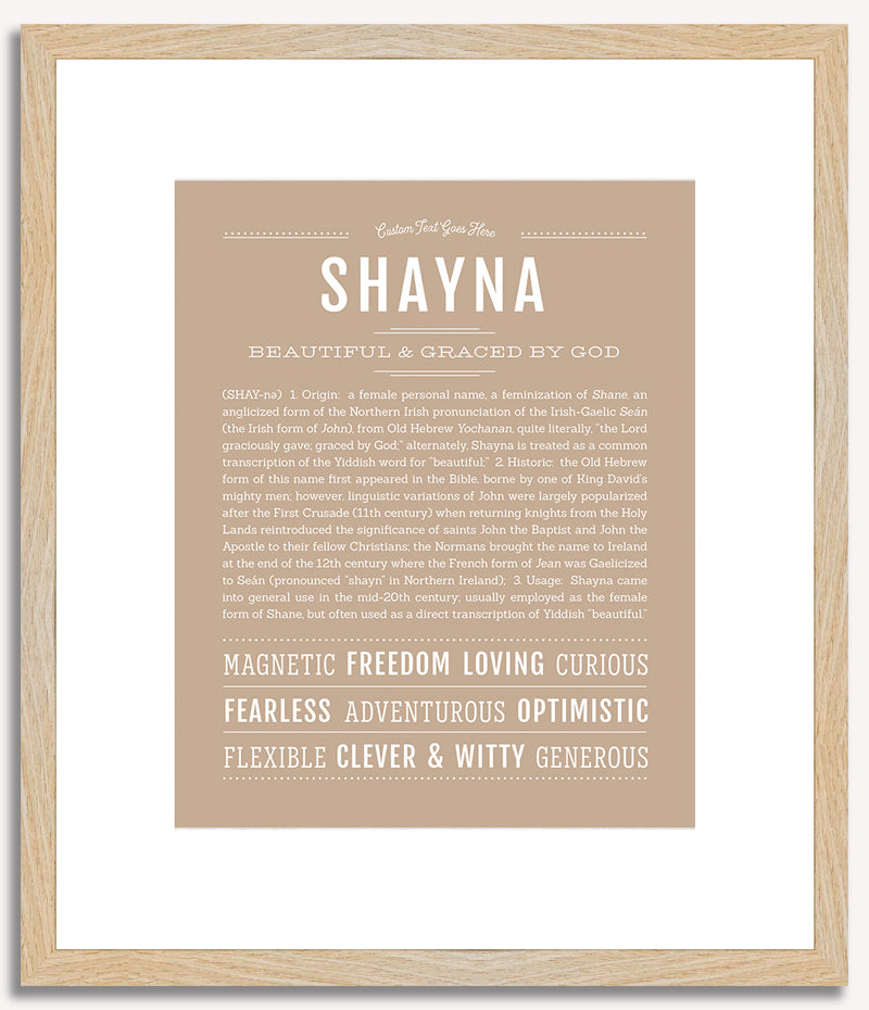 Shayna | Name Art Print