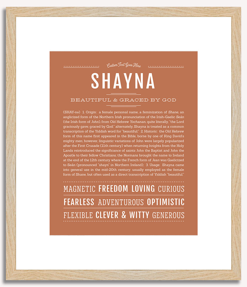 Shayna | Name Art Print