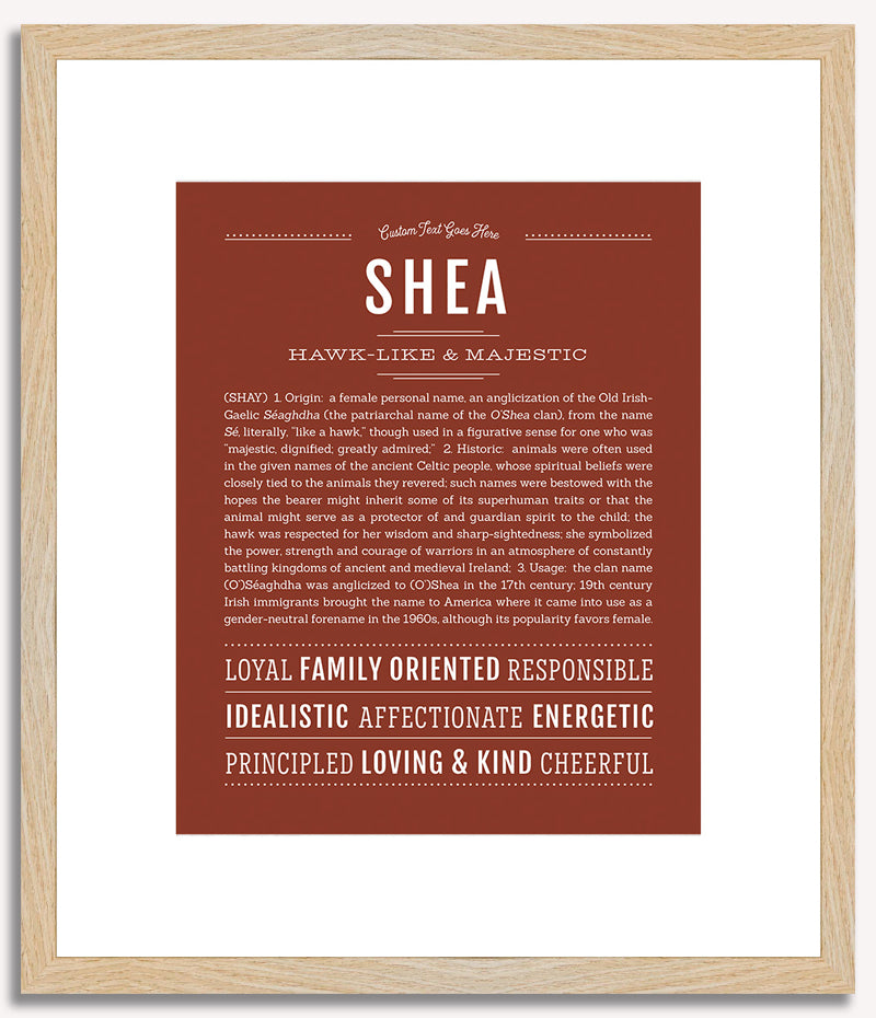 Shea (female) | Name Art Print