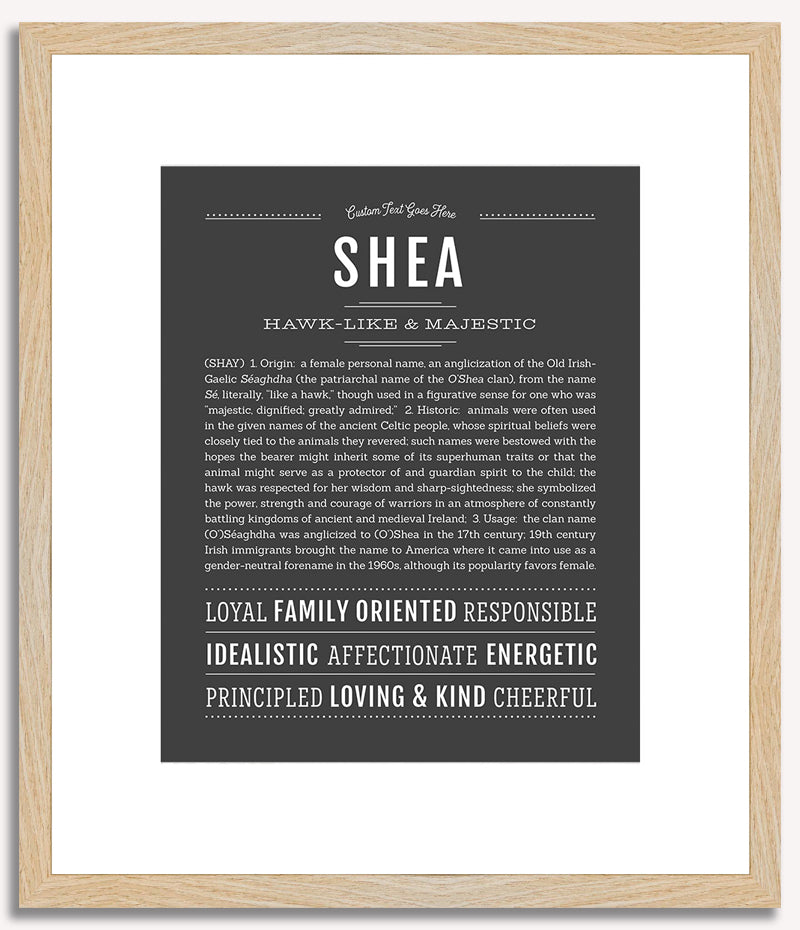 Shea (female) | Name Art Print