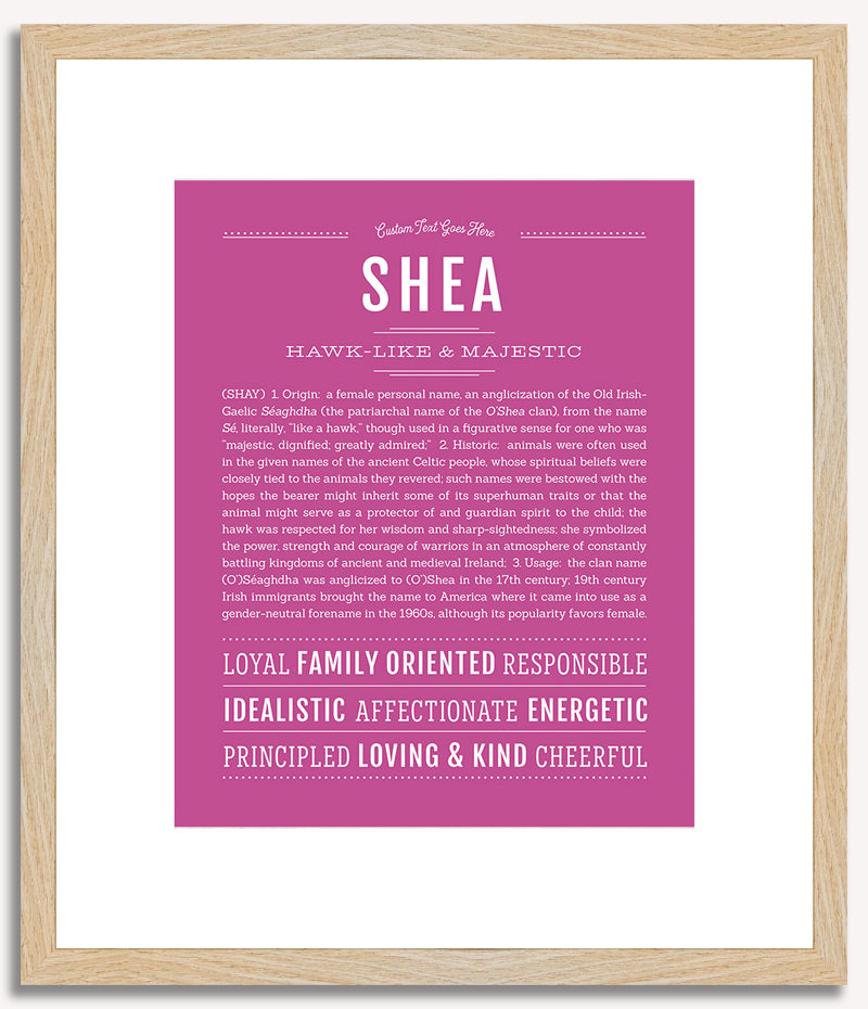 Shea (female) | Name Art Print