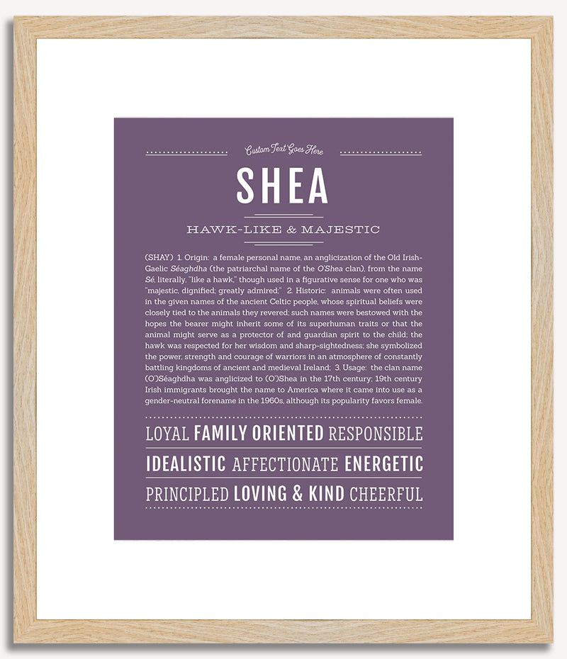 Shea (female) | Name Art Print