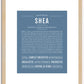 Shea (male) | Name Art Print