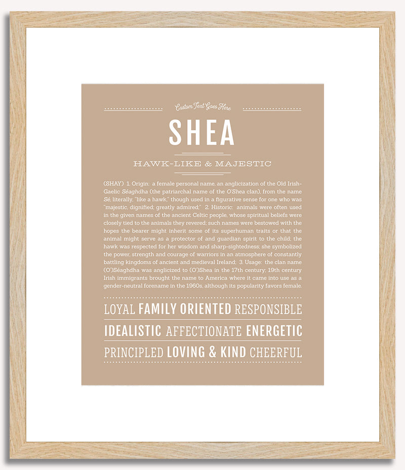 Shea (female) | Name Art Print