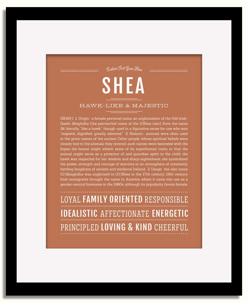 Frame Options | Terra Cotta | Black Frame, Matted