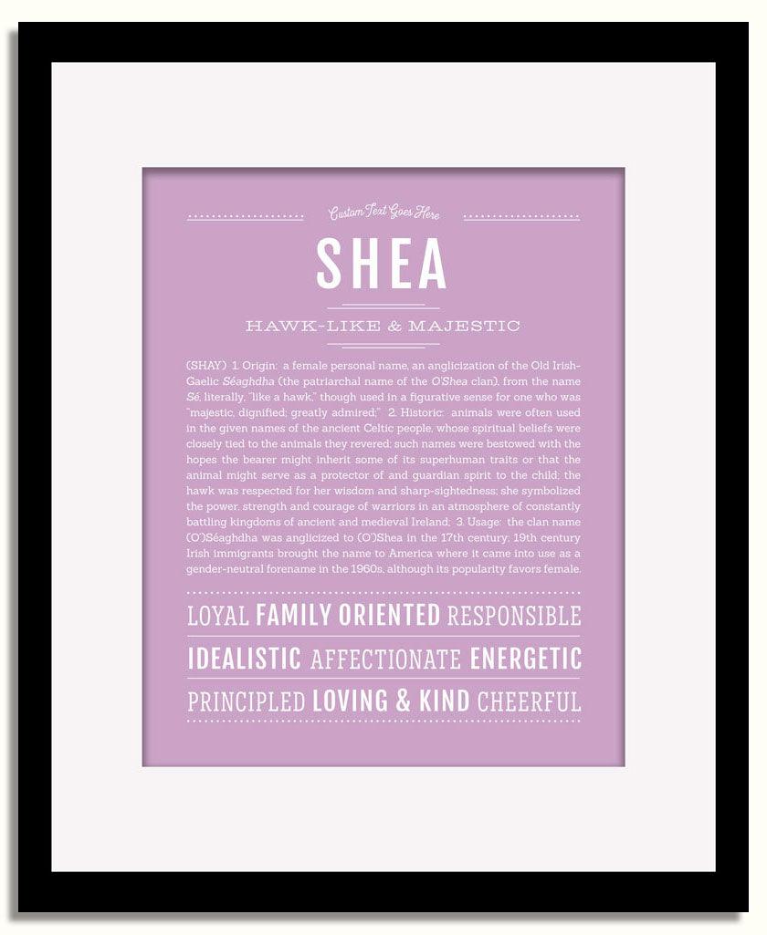 Frame Options | Lilac | Black Frame, Matted