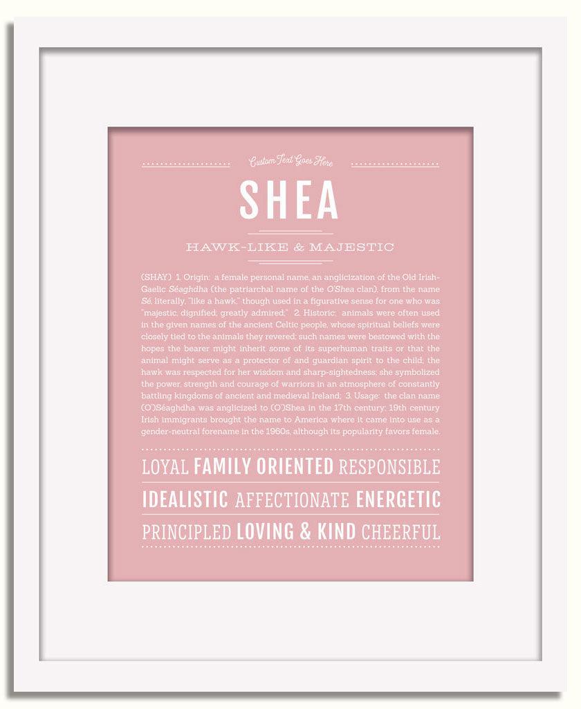 Frame Options | Dusty Rose | White Frame, Matted