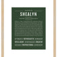 Shealyn | Name Art Print